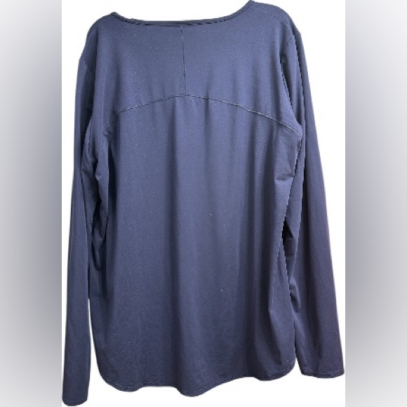 Champion Long Sleeve Top with Thumb Holes in Sleeves in Deep Blue - Picture 3 of 7